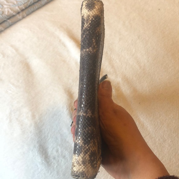 Ports snake Print Leather Zip Around Wallet - Picture 3 of 7